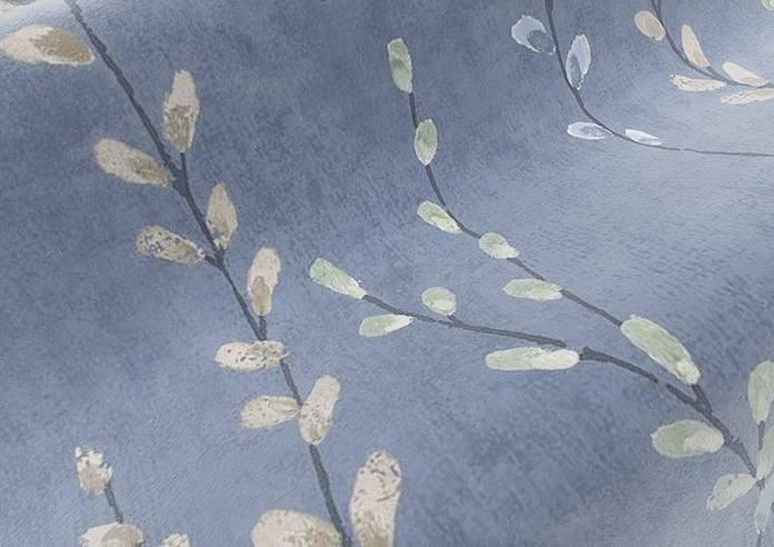 Willow Field, Indigo - Twist&Fit Roman Blind - Image 4